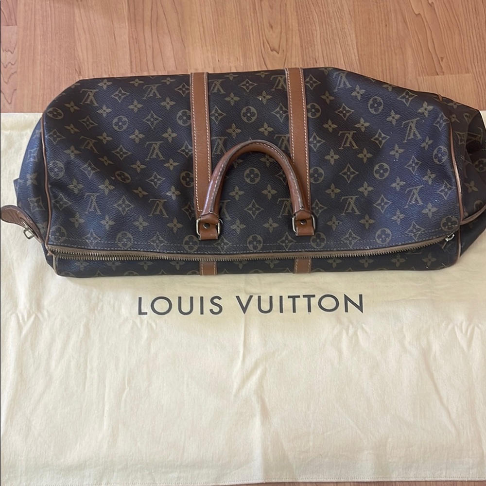 Vintage Louis Vuitton Brown Monogram Keepall 50 - Picture 11 of 11